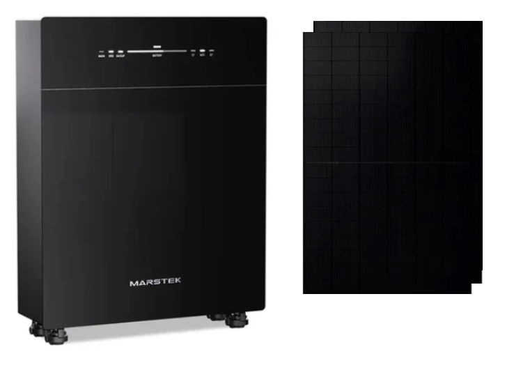 Marstek Venus E 3.0 – 5120Wh AC-Gekoppelter Speicher + 2x 455W Full BLK Solarmodul Bifazial
