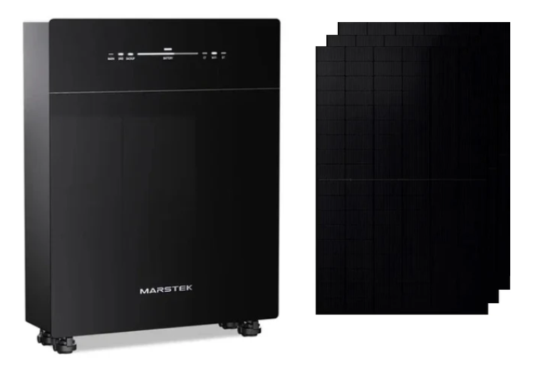 Marstek Venus E 3.0 – 5120Wh AC-Gekoppelter Speicher + 3x 455W Full BLK Solarmodul Bifazial
