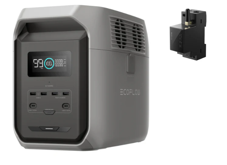EcoFlow Delta 3 1500 Tragbare Powerstation (1,54 kWh) + EcoFlow Smartmeter