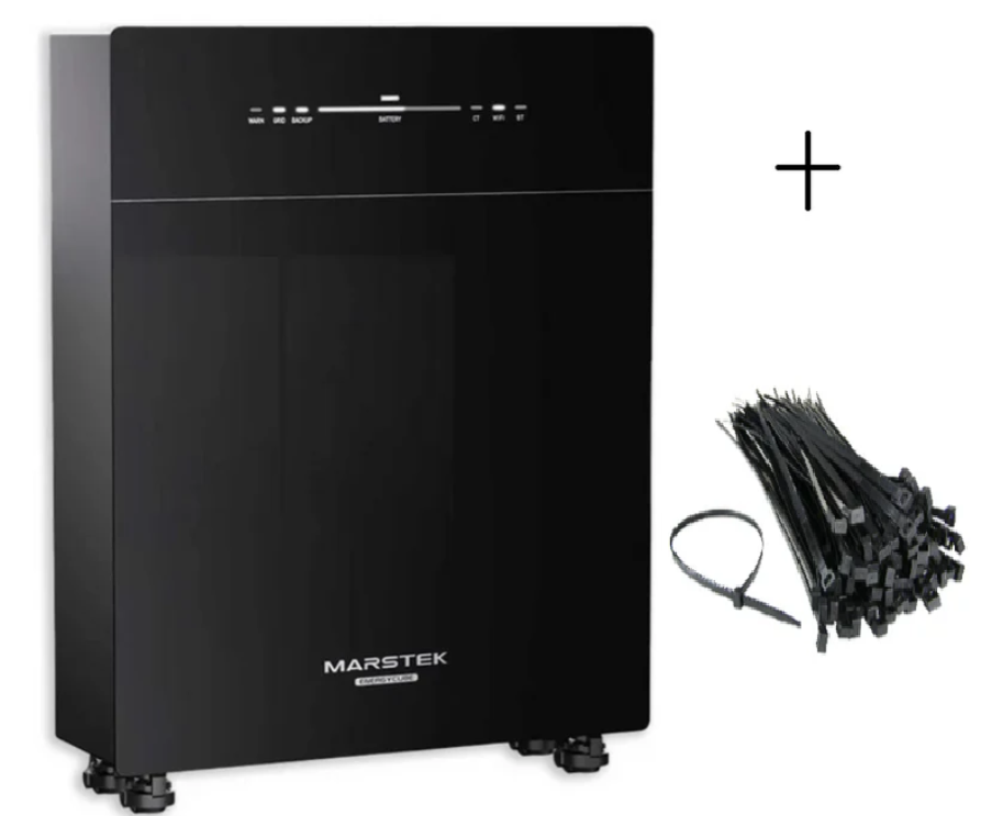 Marstek Venus E 3.0 – 5,12 kWh AC-Gekoppelter Speicher für Balkonkraftwerke + Kabelbefestigung