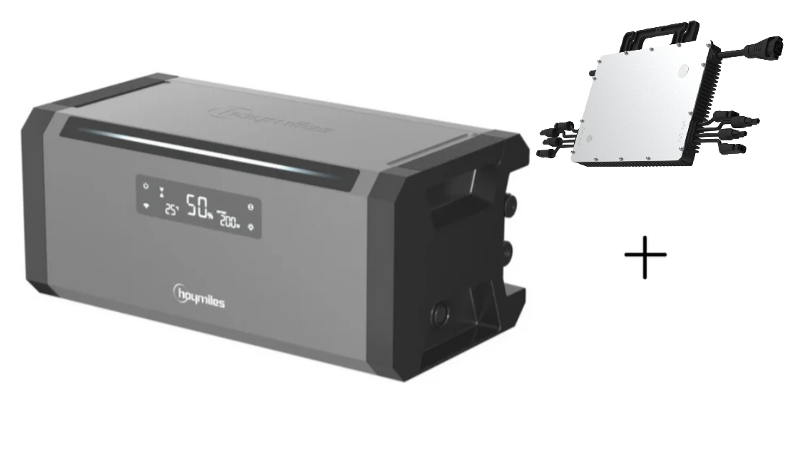 Hoymiles HiBattery 1,92 kWh AC + Hoymiles HMS-1600-4T