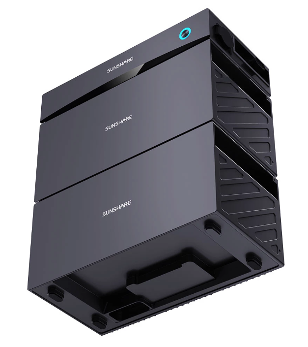 Sunshare Glory Semi-Solid Balkonkraftwerk-Speicher inkl. Wechselrichter mit 3x Batteriemodul |  4,56 kWh