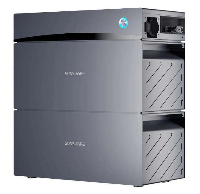 Sunshare Glory Semi-Solid Balkonkraftwerk-Speicher inkl. Wechselrichter mit 2x Batteriemodul | 3,04 kWh