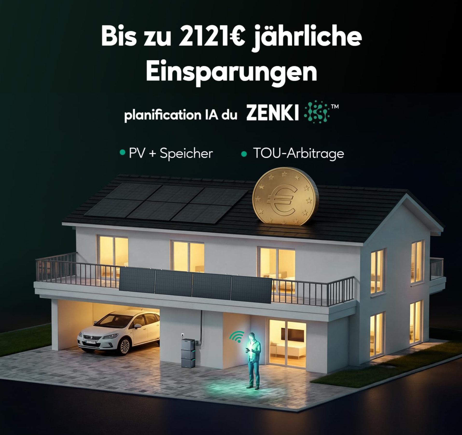 Zendure SolarFlow 2400 Pro Balkonkraftwerk mit Speicher (2,40 kWh)