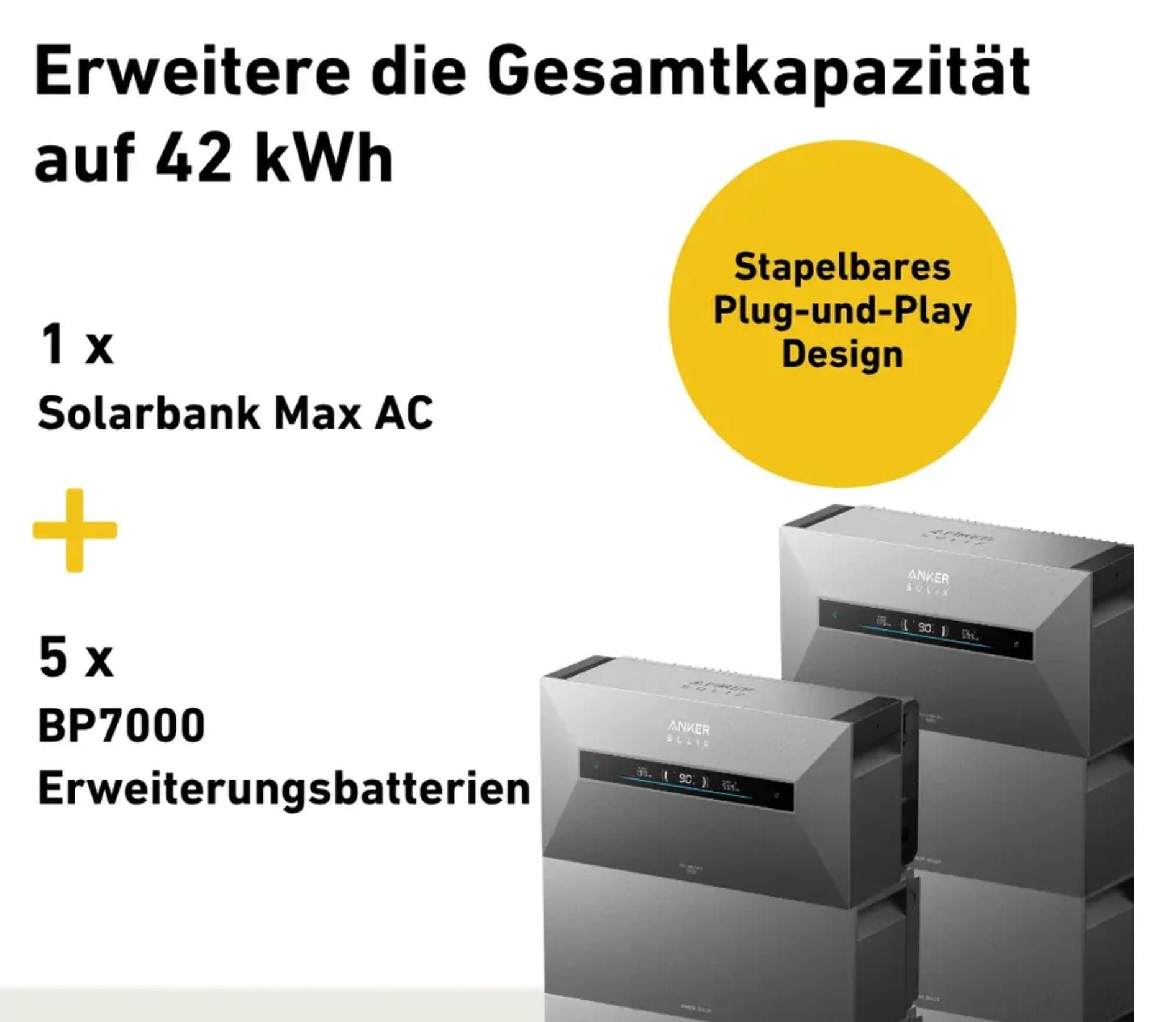 Anker SOLIX MAX AC BP7000 Erweiterungsbatterie