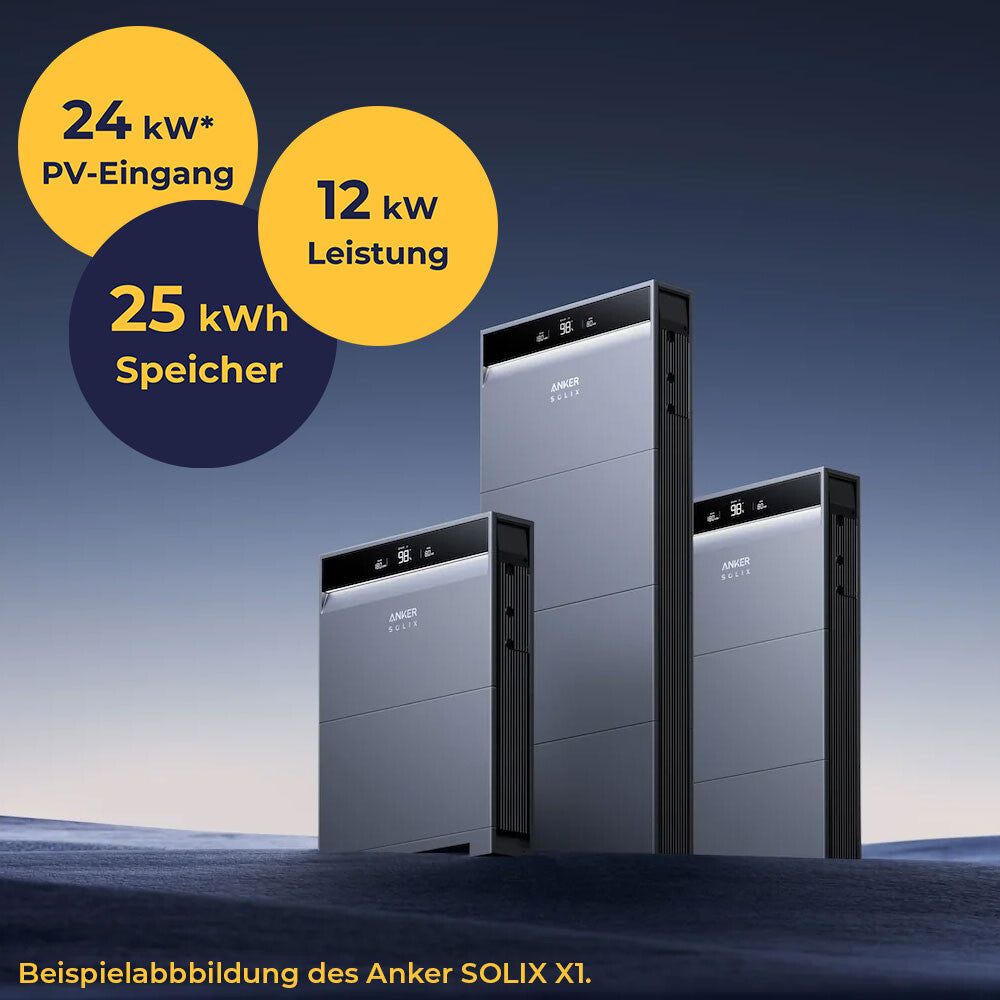 Anker SOLIX X1 Power Modul 12kW Dreiphasig | Montage auf Anfrage möglich!